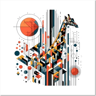 Abstract Animal Giraffe 1 Posters and Art